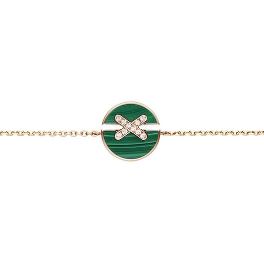 [CiCi]JEUX DE BRACELET MALACHITE PINK GOLD DIAMONDS