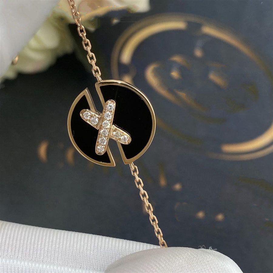 [CiCi]JEUX DE BRACELET ONYX PINK GOLD DIAMOND