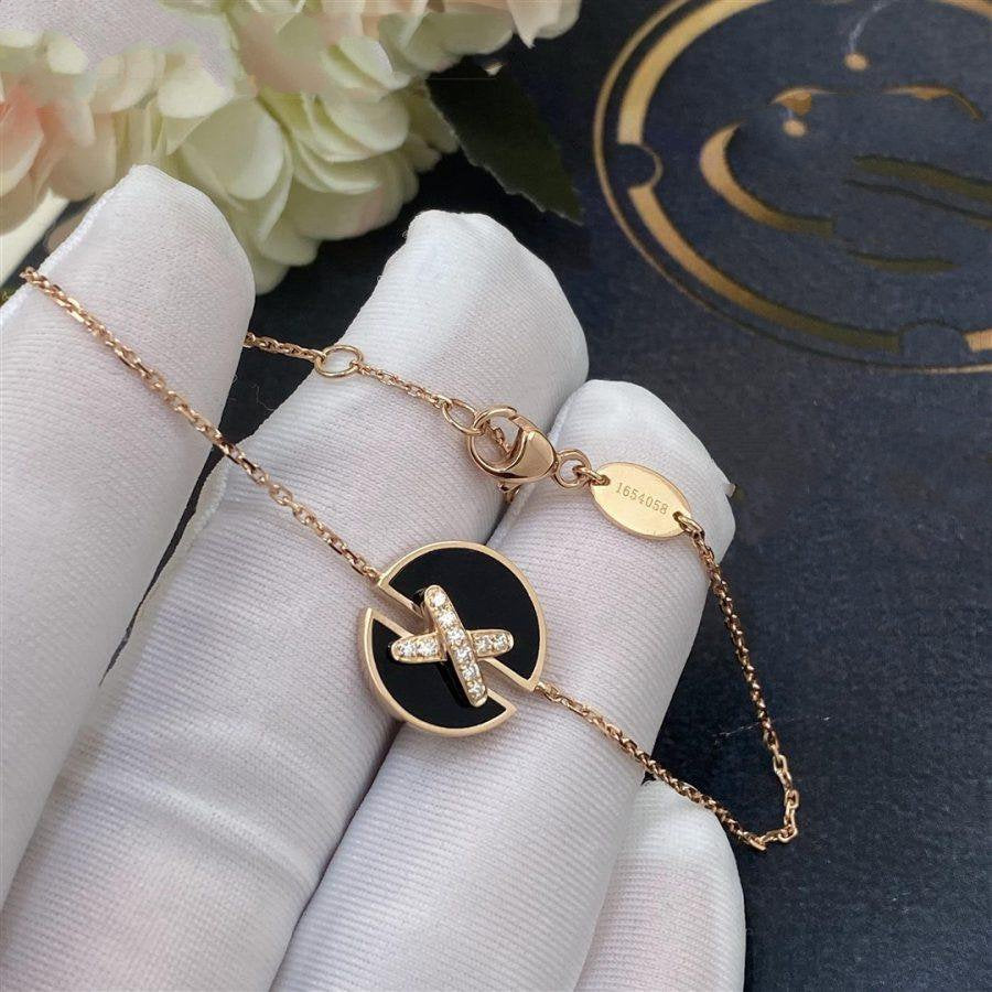 [CiCi]JEUX DE BRACELET ONYX PINK GOLD DIAMOND