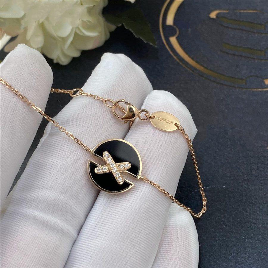 [CiCi]JEUX DE BRACELET ONYX PINK GOLD DIAMOND