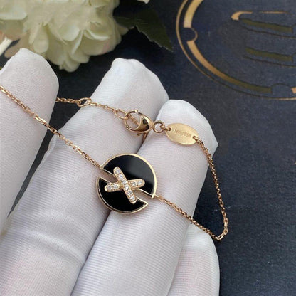 [CiCi]JEUX DE BRACELET ONYX PINK GOLD DIAMOND