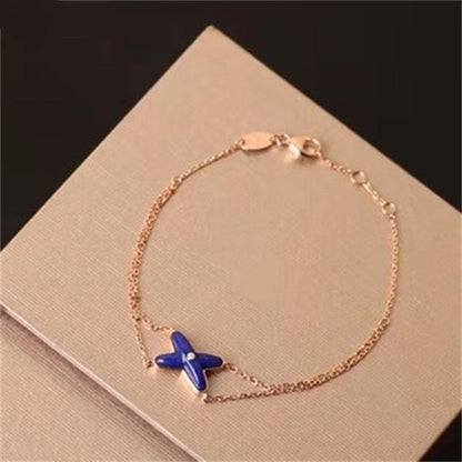 [CiCi]Hollow Design Four-Leaf Clover Flower Shape Ring