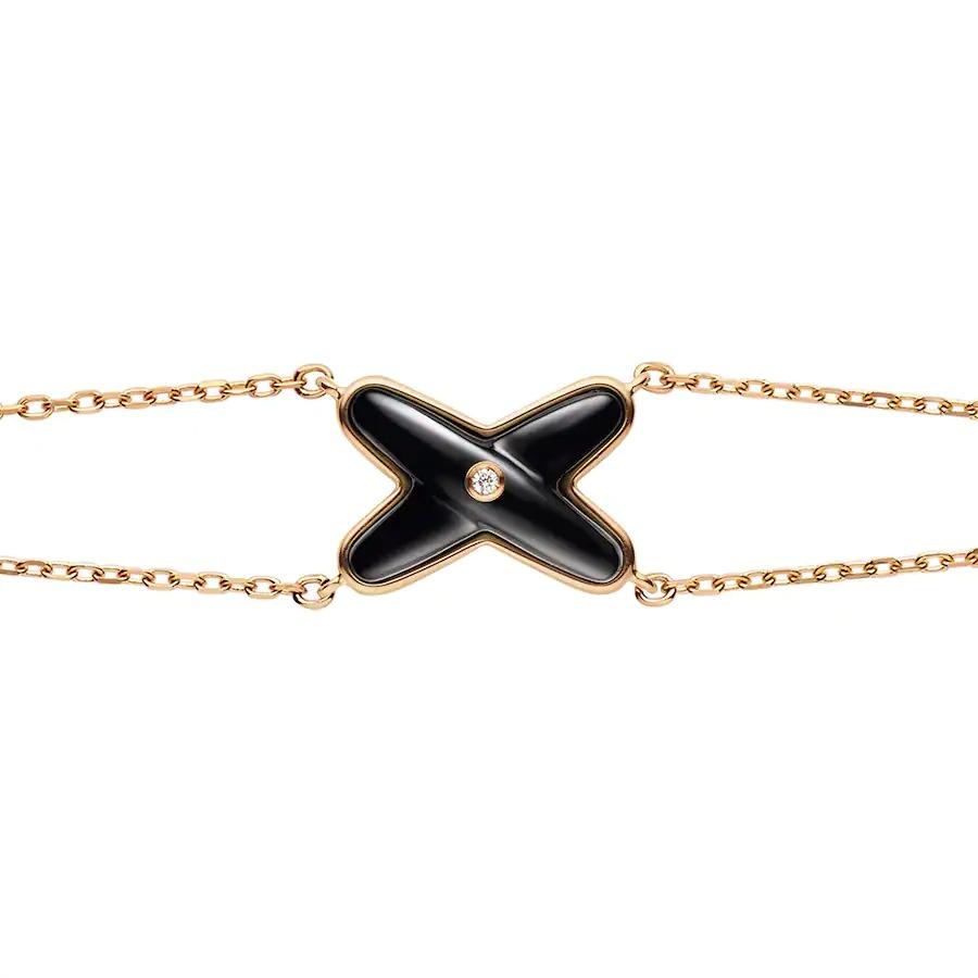 [CiCi]JEUX BRACELET ONYX PINK GOLD 1 DIAMOND