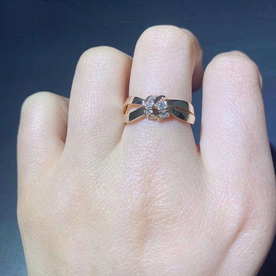 [CiCi]LIENS RING PINK GOLD DIAMOND