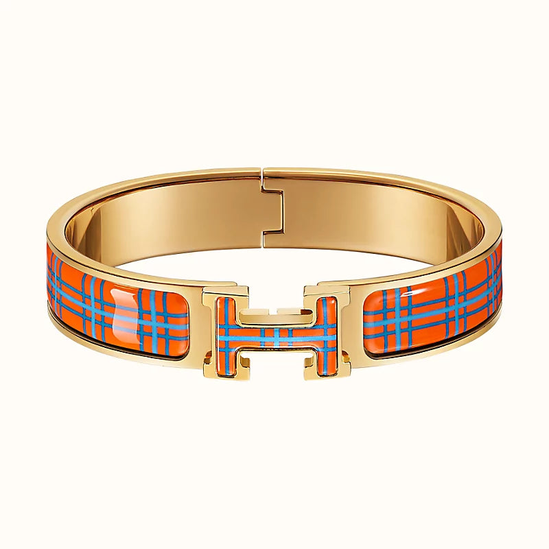[CiCi]H TARTAN BRACELET 12MM