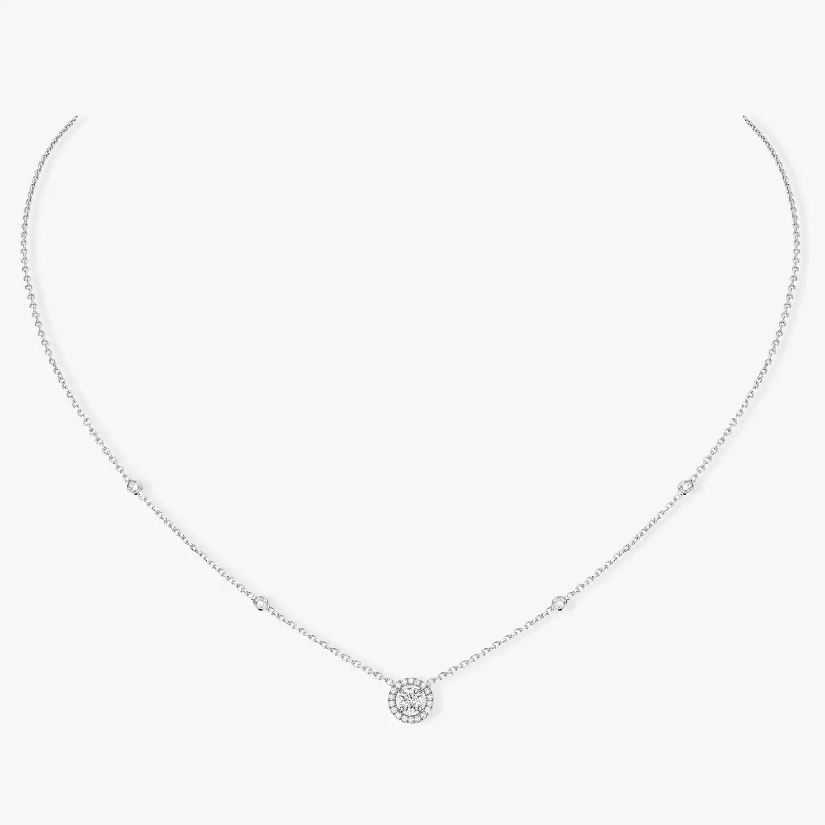 [CiCi]Diamond Necklace 0,20ct Brilliant Shape Joy