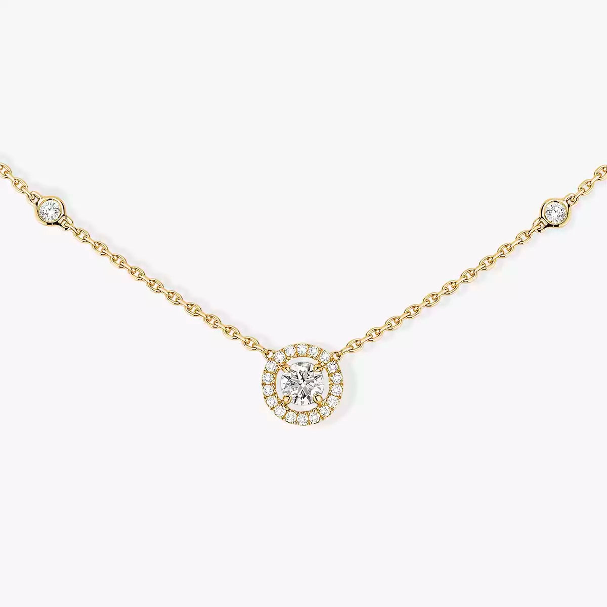 [CiCi]Diamond Necklace 0,20ct Brilliant Shape Joy