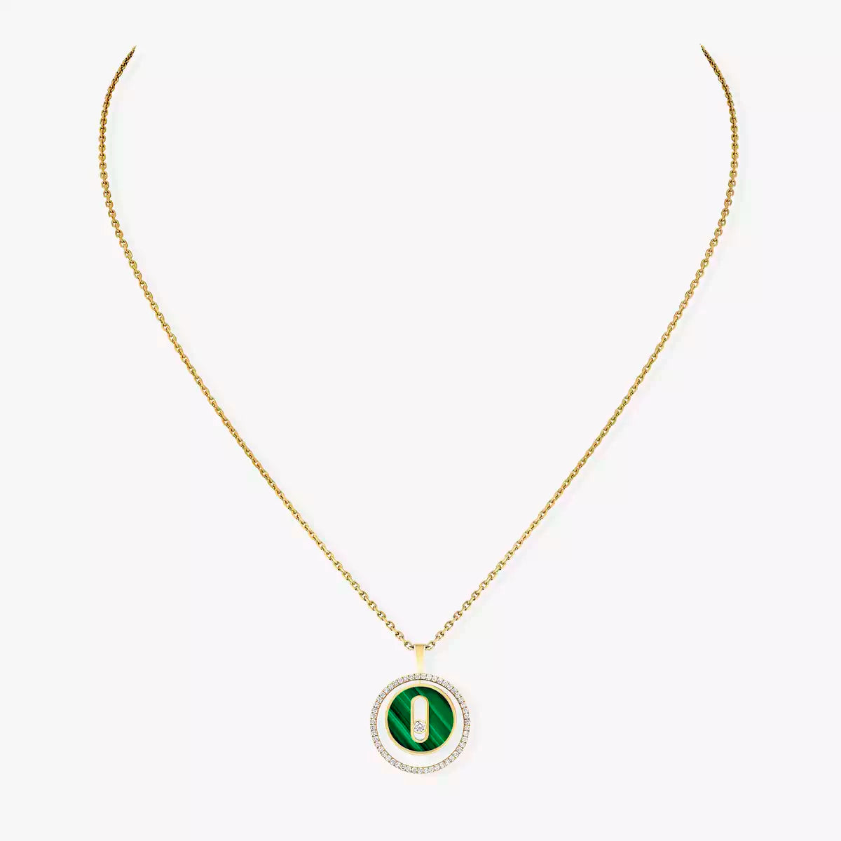 [CiCi]Lucky Move Diamond Necklace in Rose Gold and White Mother-of-Pearl
