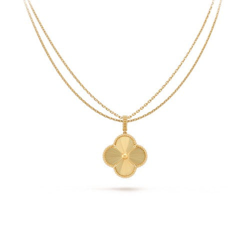 [CiCi]CLOVER 25MM PEDANT NECKLACE GOLD