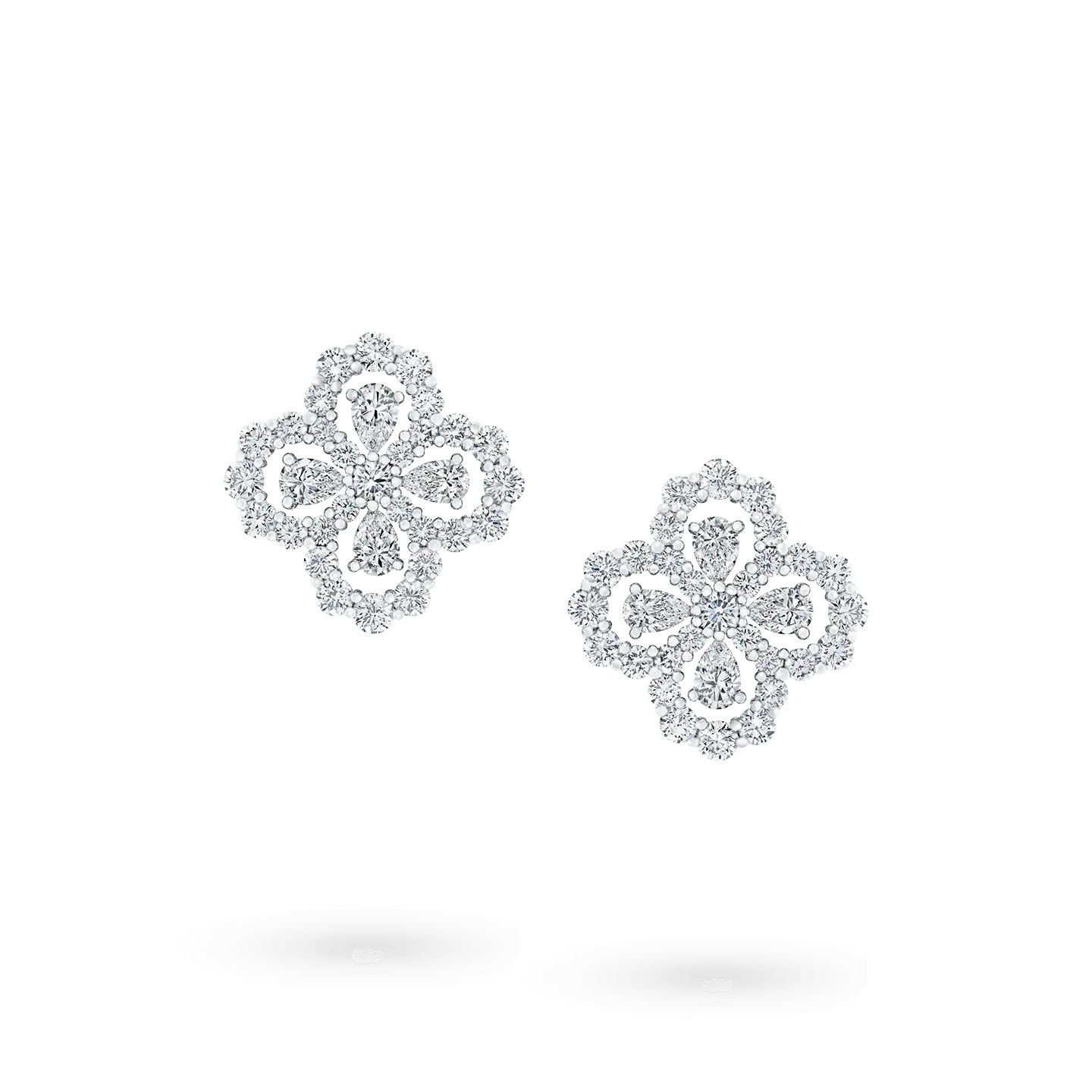 [CiCi]LOOP EARRINGS FULL MOTIF DIAMOND 16MM