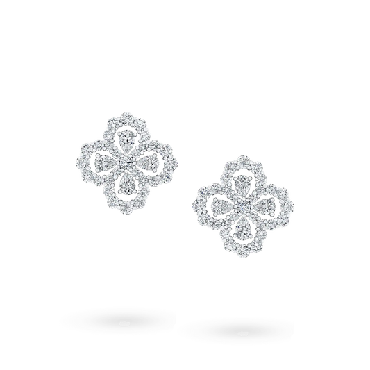 [CiCi]LOOP EARRINGS FULL MOTIF DIAMOND 16MM