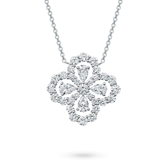 [CiCi]LOOP NECKLACE FULL MOTIF DIAMOND 16MM MULTIPLE COLORS