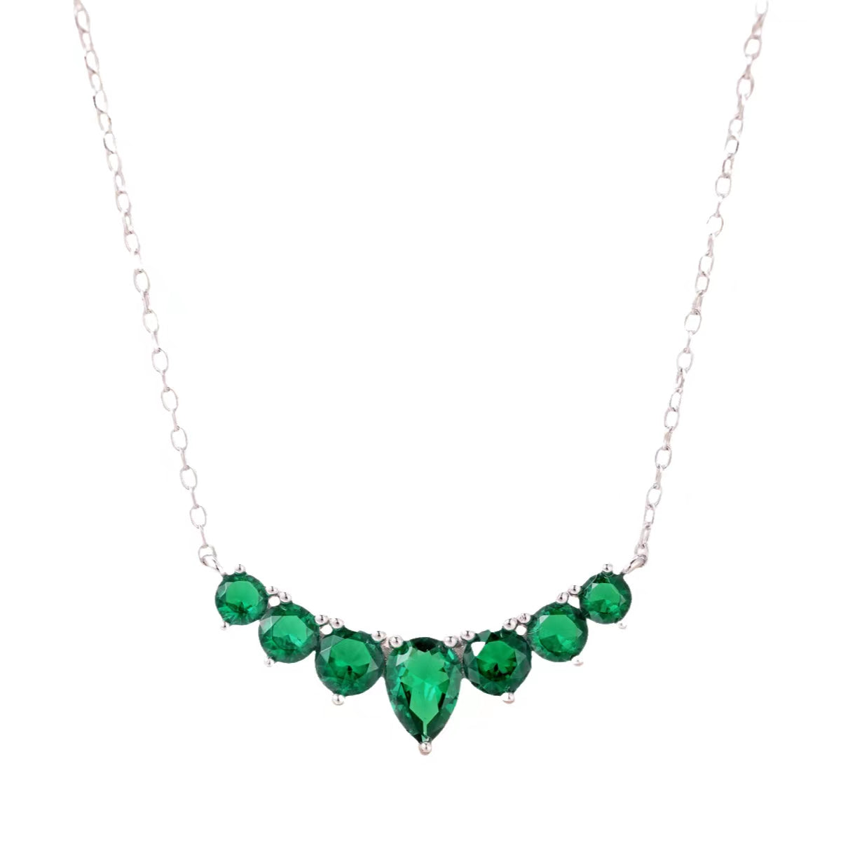 [CiCi]Dainty Colorful Heart Necklace
