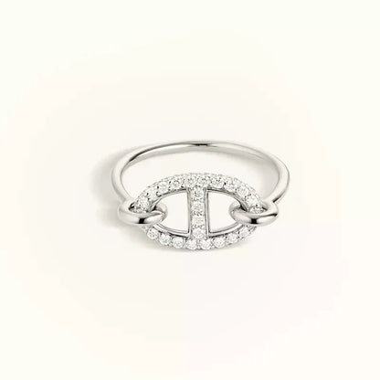 [CiCi]RONDE SMALL SILVER DIAMOND RING