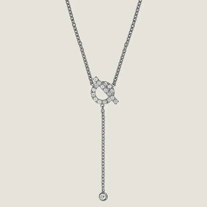[CiCi]FINESSE SILVER DIAMOND NECKLACE