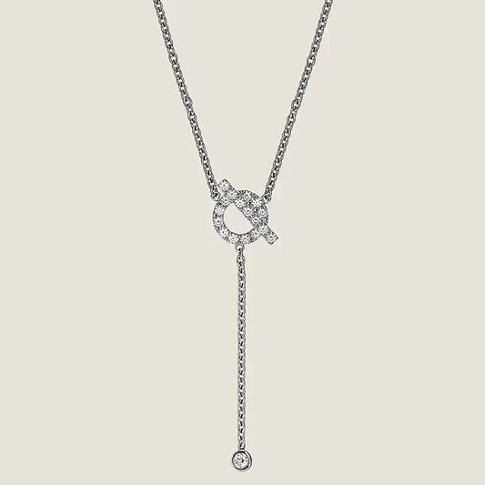 [CiCi]FINESSE SILVER DIAMOND NECKLACE