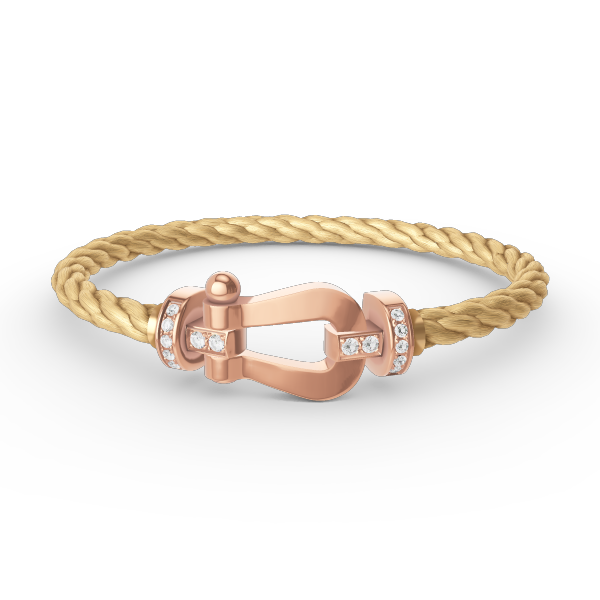 [CiCi]FORCE LARGE HORSESHOE HALF DIAMOND BRACELET ROSÉGOLD