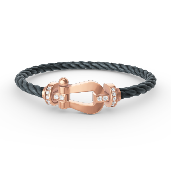 [CiCi]FORCE LARGE HORSESHOE HALF DIAMOND BRACELET ROSÉGOLD