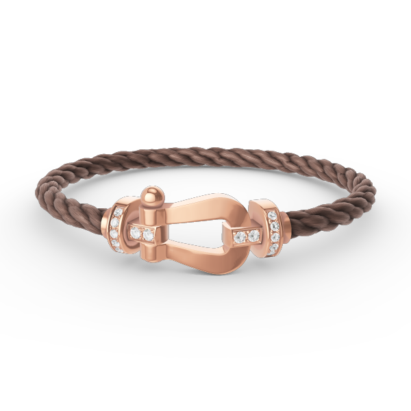 [CiCi]FORCE LARGE HORSESHOE HALF DIAMOND BRACELET ROSÉGOLD