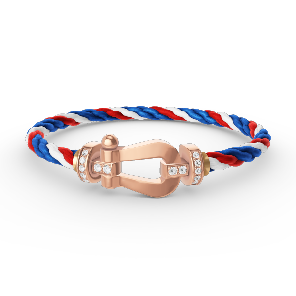 [CiCi]FORCE LARGE HORSESHOE HALF DIAMOND BRACELET ROSÉGOLD