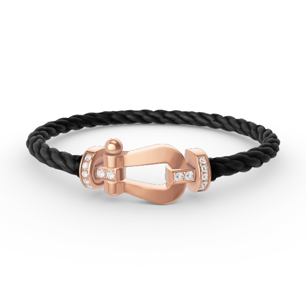 [CiCi]FORCE LARGE HORSESHOE HALF DIAMOND BRACELET ROSÉGOLD
