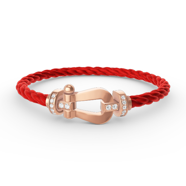 [CiCi]FORCE LARGE HORSESHOE HALF DIAMOND BRACELET ROSÉGOLD