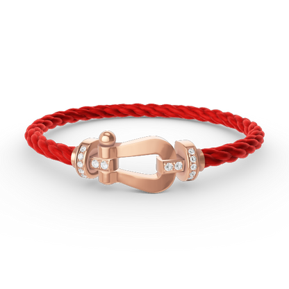 [CiCi]FORCE LARGE HORSESHOE HALF DIAMOND BRACELET ROSÉGOLD