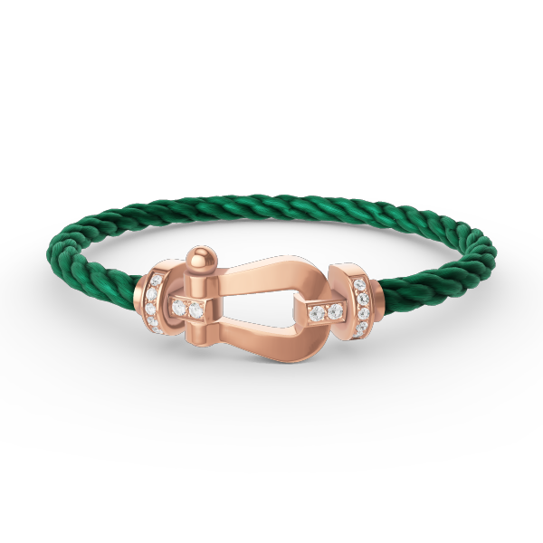 [CiCi]FORCE LARGE HORSESHOE HALF DIAMOND BRACELET ROSÉGOLD