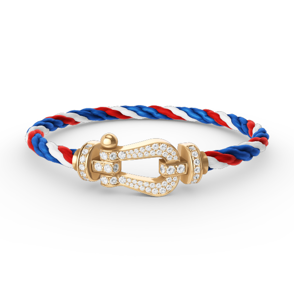 [CiCi]FORCE LARGE HORSESHOE FULL DIAMOND BRACELET GOLD