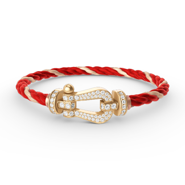 [CiCi]FORCE LARGE HORSESHOE FULL DIAMOND BRACELET GOLD