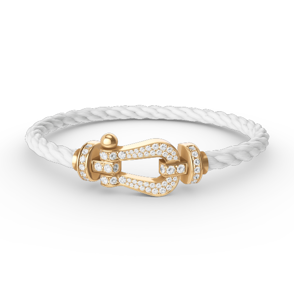 [CiCi]FORCE LARGE HORSESHOE FULL DIAMOND BRACELET GOLD