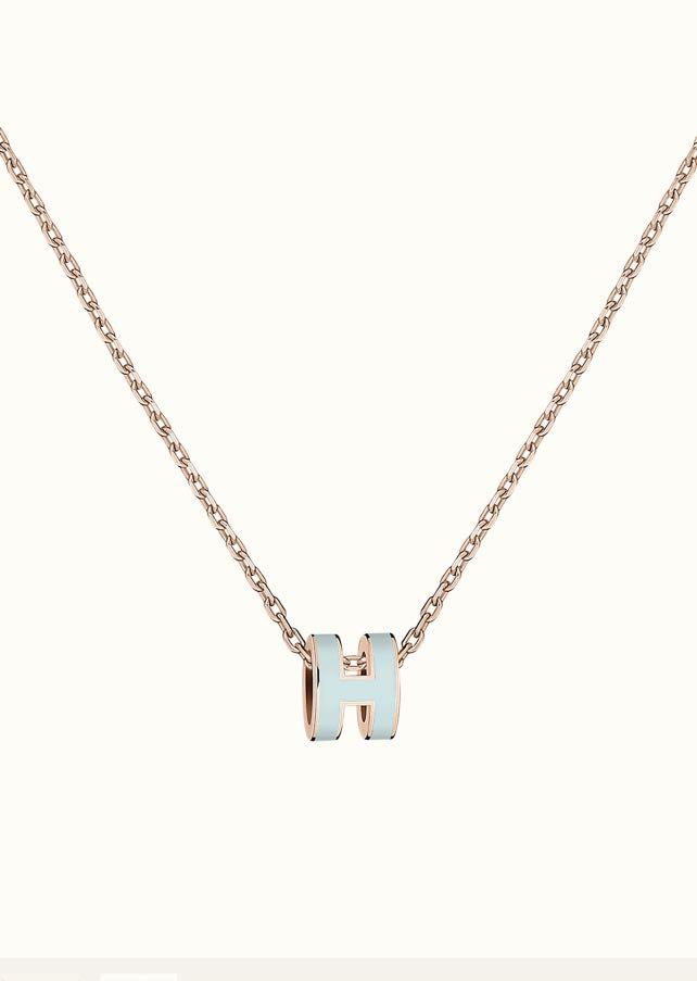 [CiCi] POP H HELLBLAUE HALSKETTE