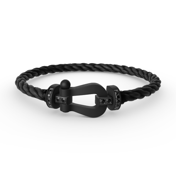 [CiCi]FORCE LARGE SERIES HORSESHOE BLACK SAMURAI BRACELET