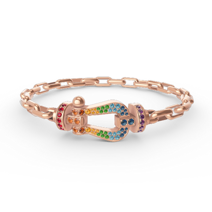 [CiCi]FORCE GROSSER HUFEISENVERSCHLUSS METALLARMBAND