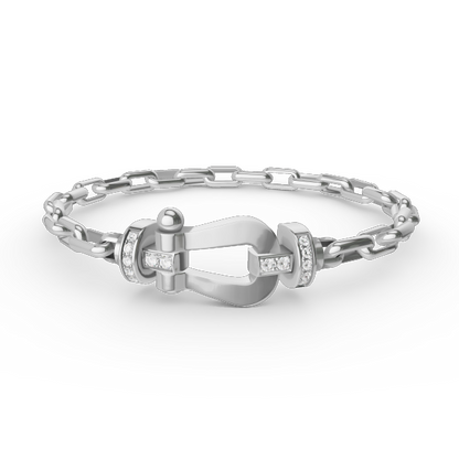 [CiCi]FORCE GROSSER HUFEISENVERSCHLUSS METALLARMBAND