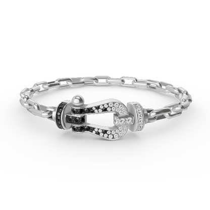 [CiCi]FORCE GROSSER HUFEISENVERSCHLUSS METALLARMBAND