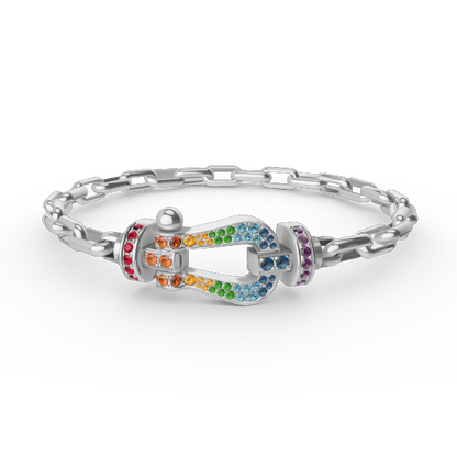 [CiCi]FORCE GROSSER HUFEISENVERSCHLUSS METALLARMBAND