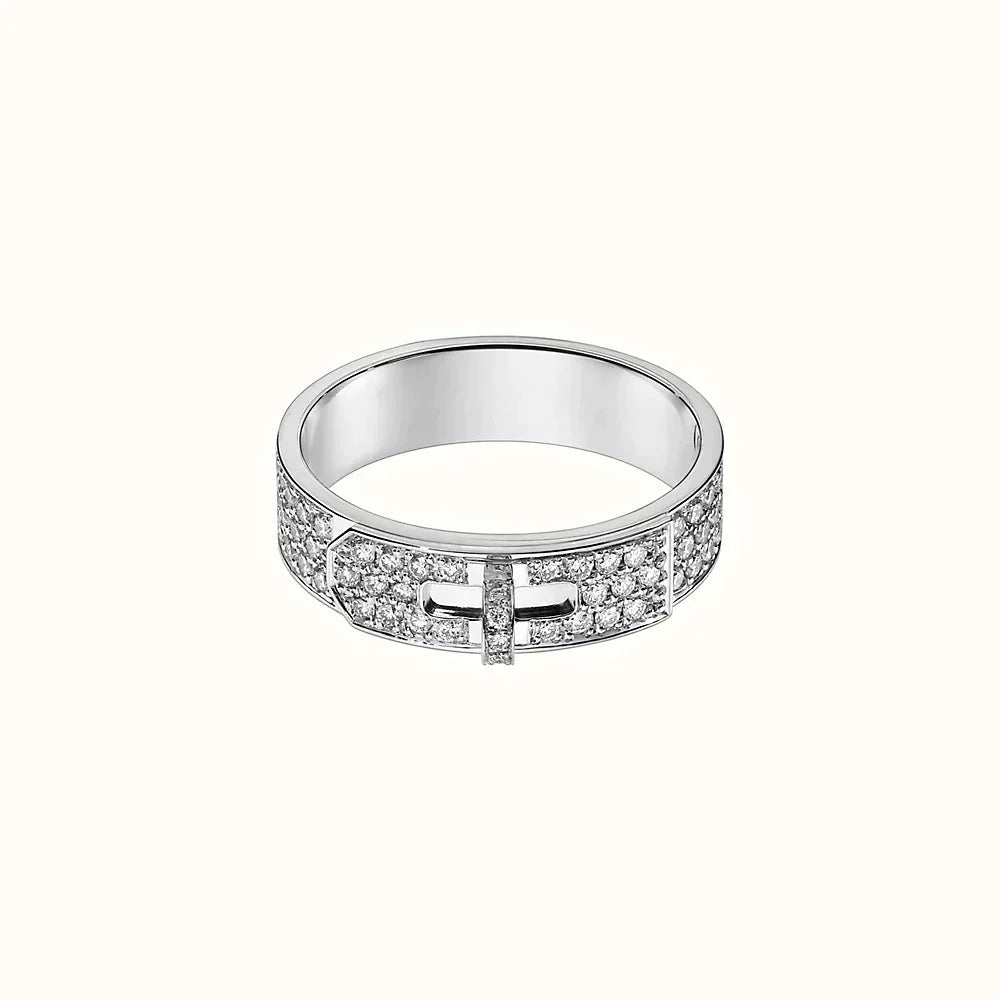 [CiCi]KELLY SILVER DIAMOND RING