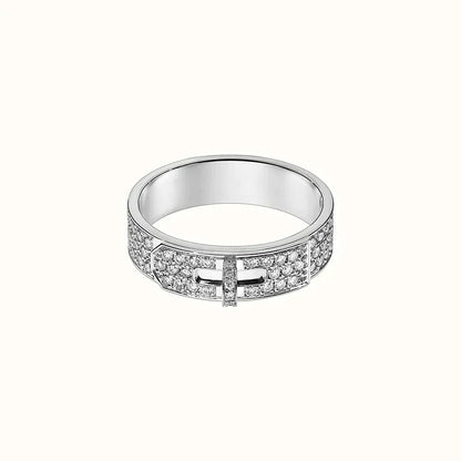 [CiCi]KELLY SILVER DIAMOND RING