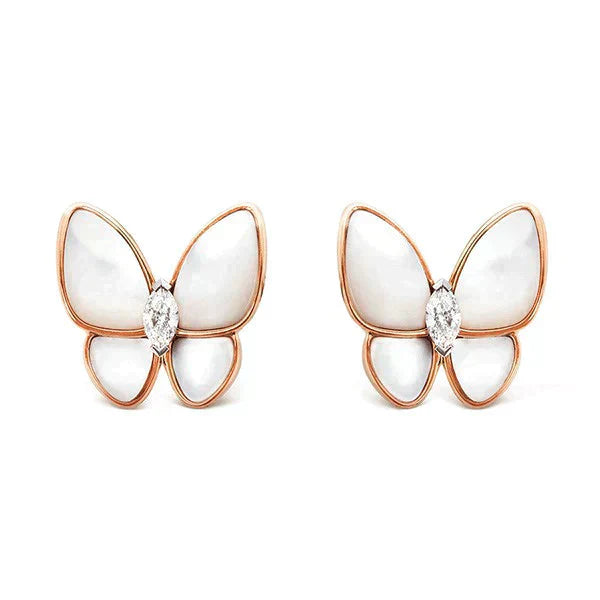 [CiCi]BUTTERFLY MOP DIAMOND EARRINGS