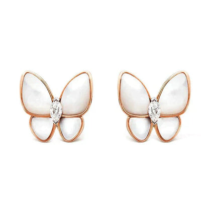 [CiCi]BUTTERFLY MOP DIAMOND EARRINGS