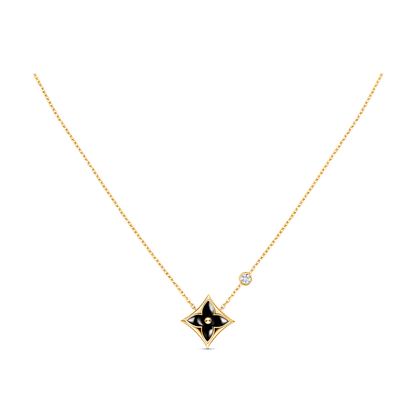 [CiCi]STAR BLACK MOP NECKLACE