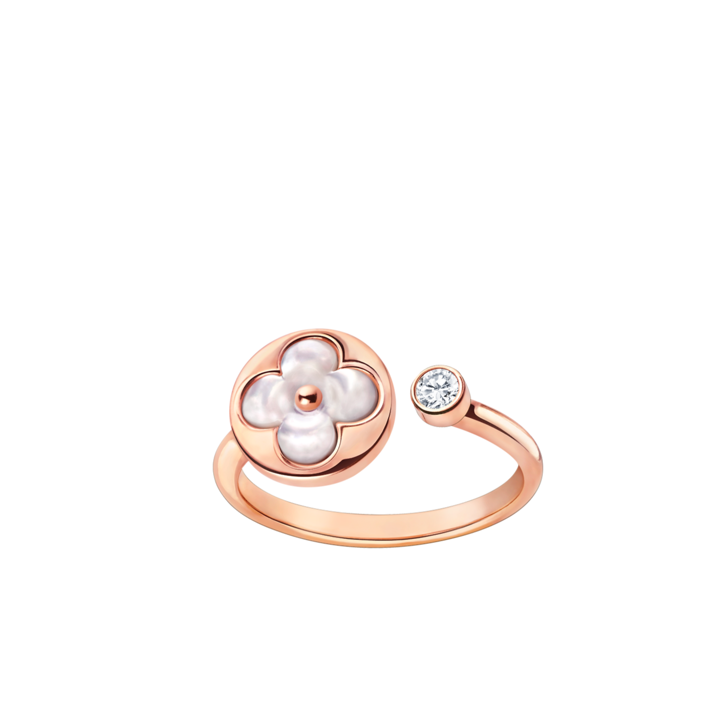 [CiCi]SUN 1 DIAMOND PINK MOP RING
