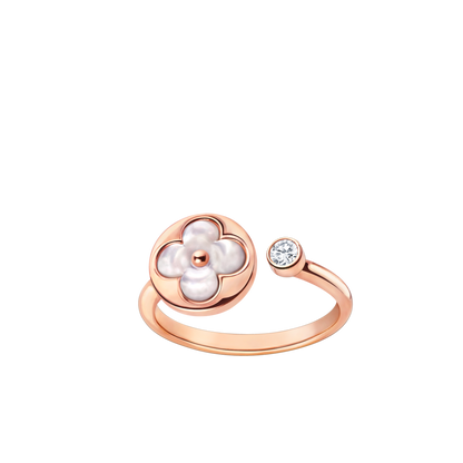 [CiCi]SUN 1 DIAMOND PINK MOP RING