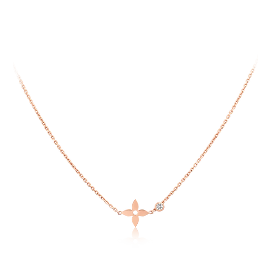[CiCi]BLOSSOM PENDANT PINK GOLD AND DIAMOND