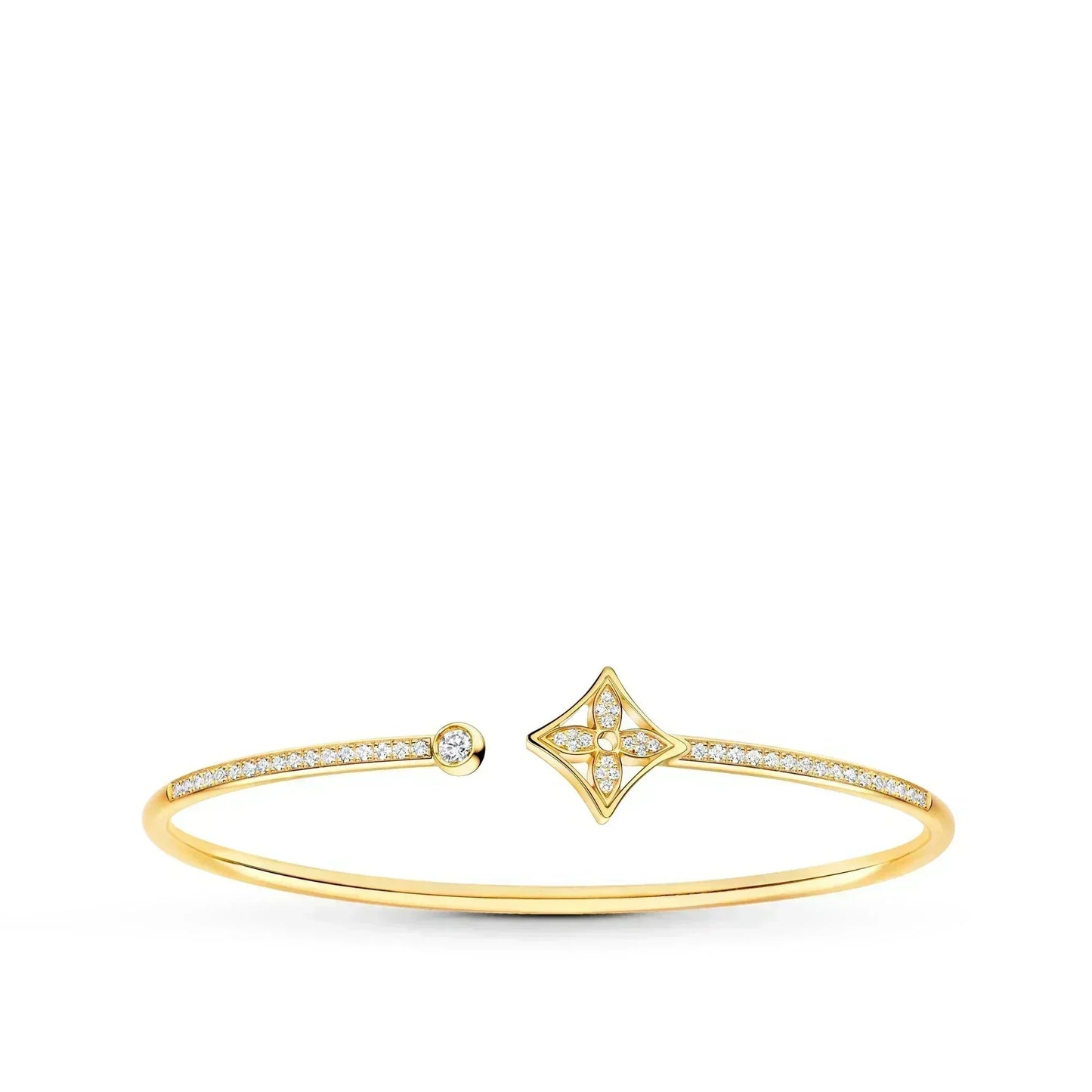 [CiCi]IDYLLE GOLD OPEN BRACELET DIAMOND PAVED
