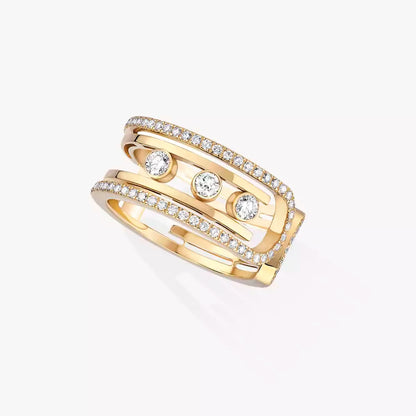 [CiCi]Move 10th Diamond Ring in Gold