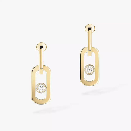 [CiCi]So Move XL Diamond Pendant Earrings