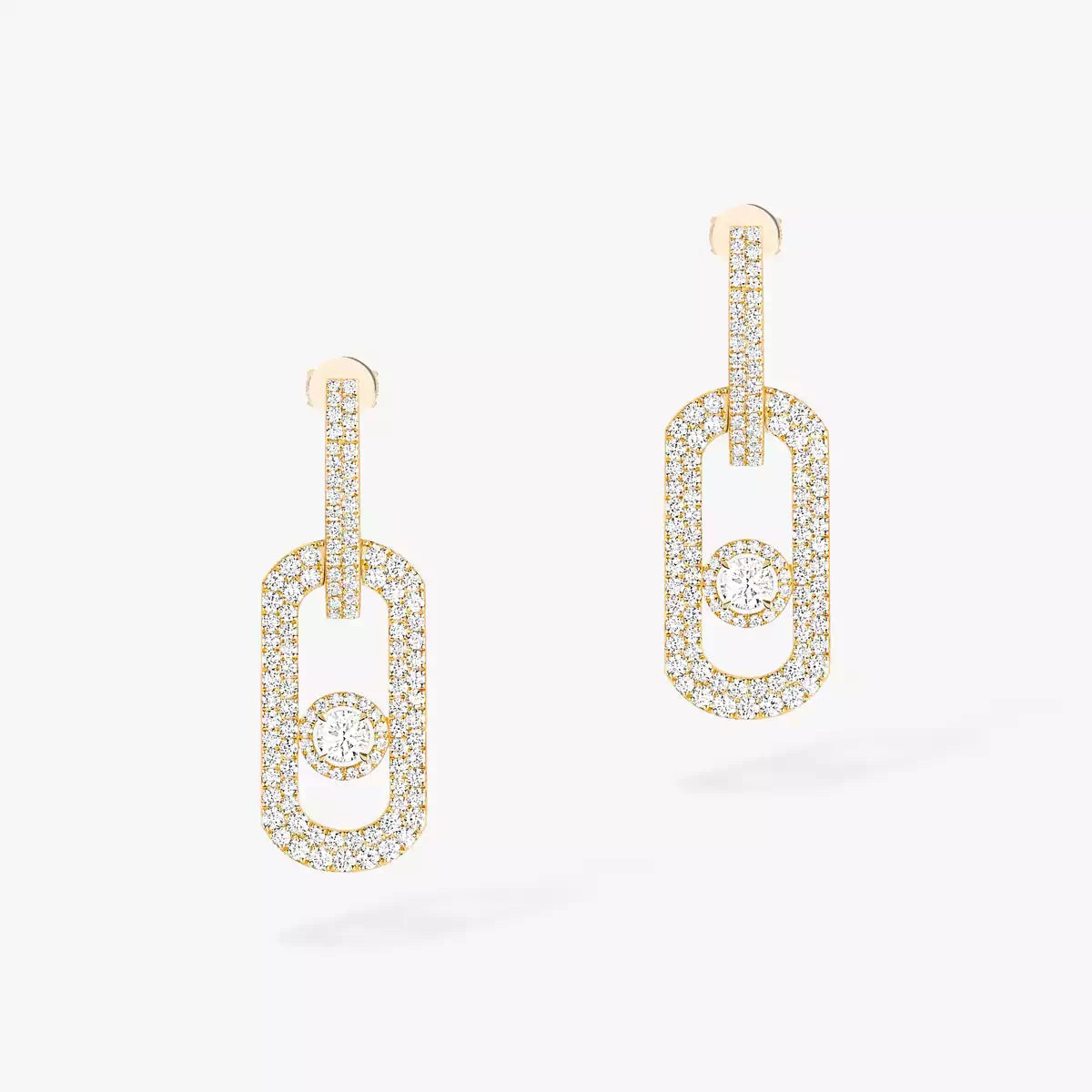 [CiCi]So Move XL Pave_-Set Diamond Pendant Earrings