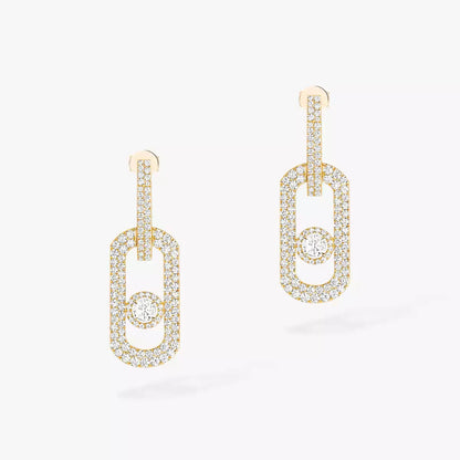 [CiCi]So Move XL Pave_-Set Diamond Pendant Earrings
